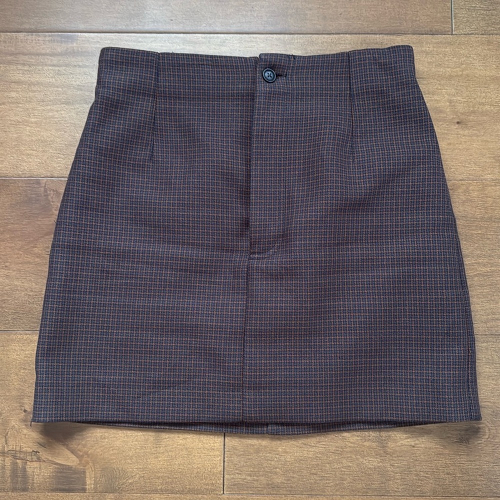 Zara Plaid Skirt